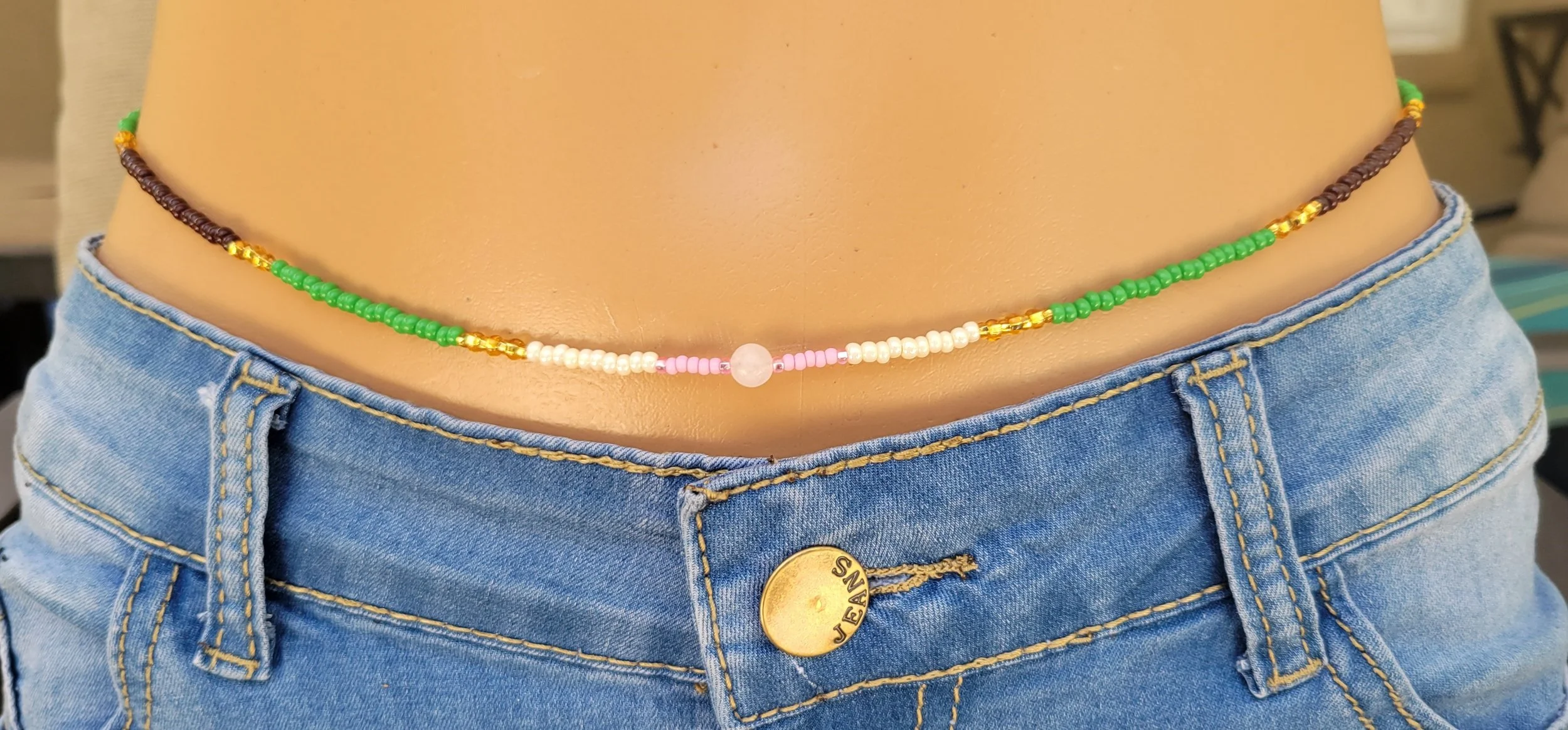 Cherry Blossom Waistbeads — Royal Waistbeads | Clasp Waist Beads